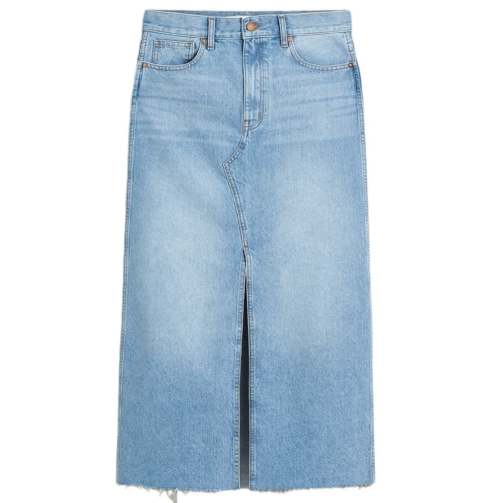 Madewell Denim Maxi Skirt in Morrison wash